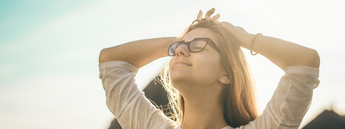 Woman in sun